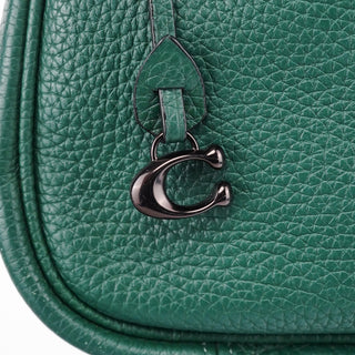 Coach Green Pebbled Leather 2-Way Shoulder Bag