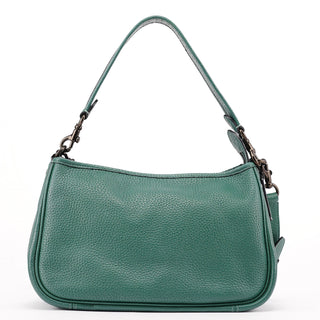 Coach Green Pebbled Leather 2-Way Shoulder Bag