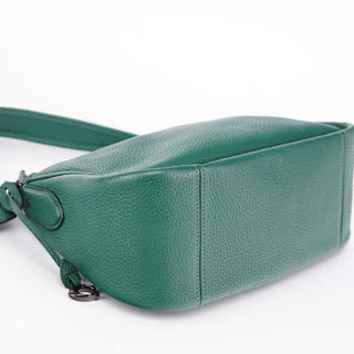 Coach Green Pebbled Leather 2-Way Shoulder Bag