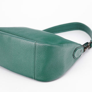 Coach Green Pebbled Leather 2-Way Shoulder Bag