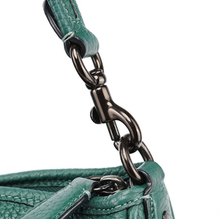 Coach Green Pebbled Leather 2-Way Shoulder Bag