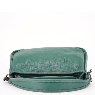 Coach Green Pebbled Leather 2-Way Shoulder Bag