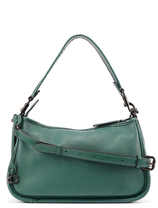 Coach Green Pebbled Leather 2-Way Shoulder Bag