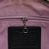Coach Grey Black Signature Canvas Patchwork Shoulder Bag