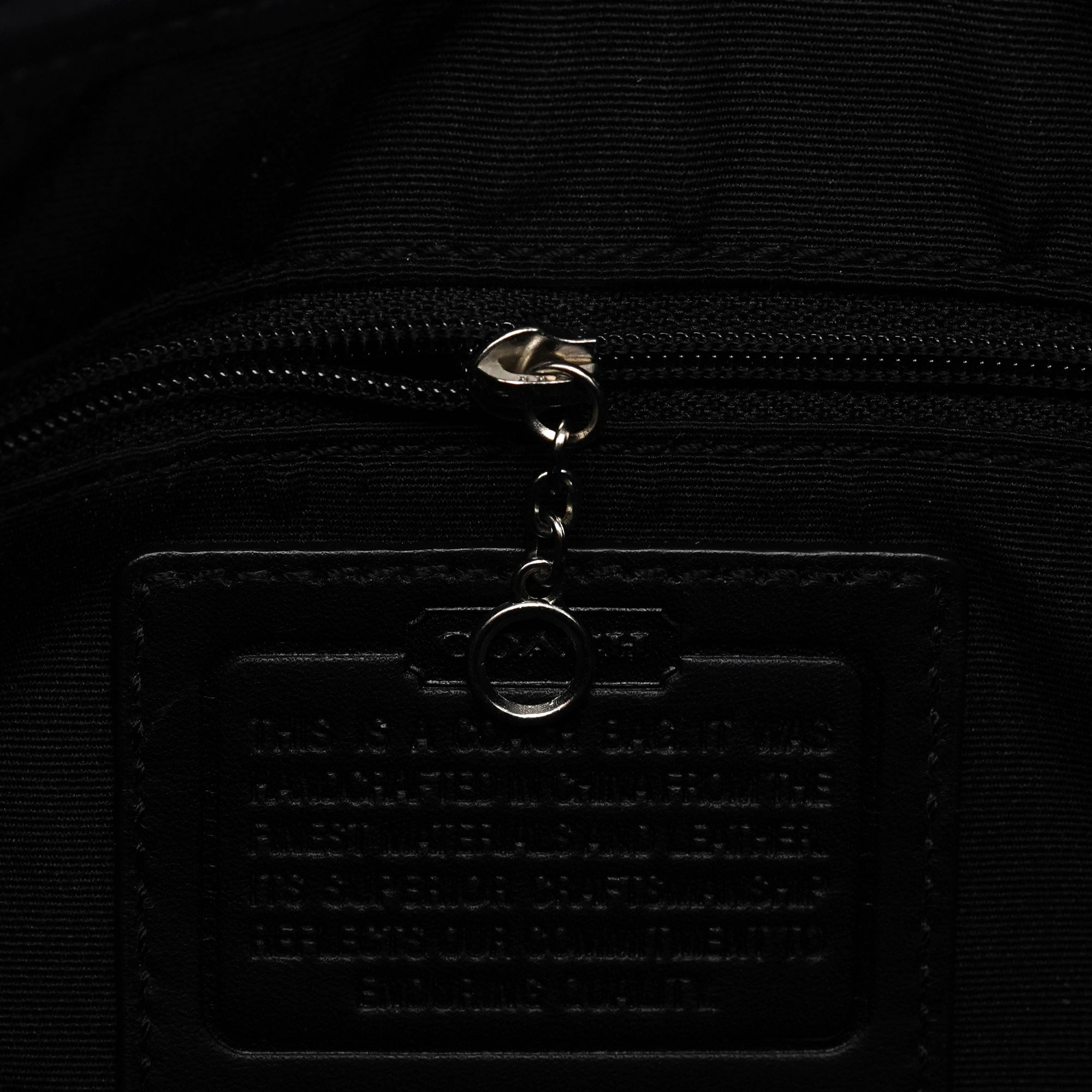 Coach Sac porté épaule Soho en toile Signature grise et noire