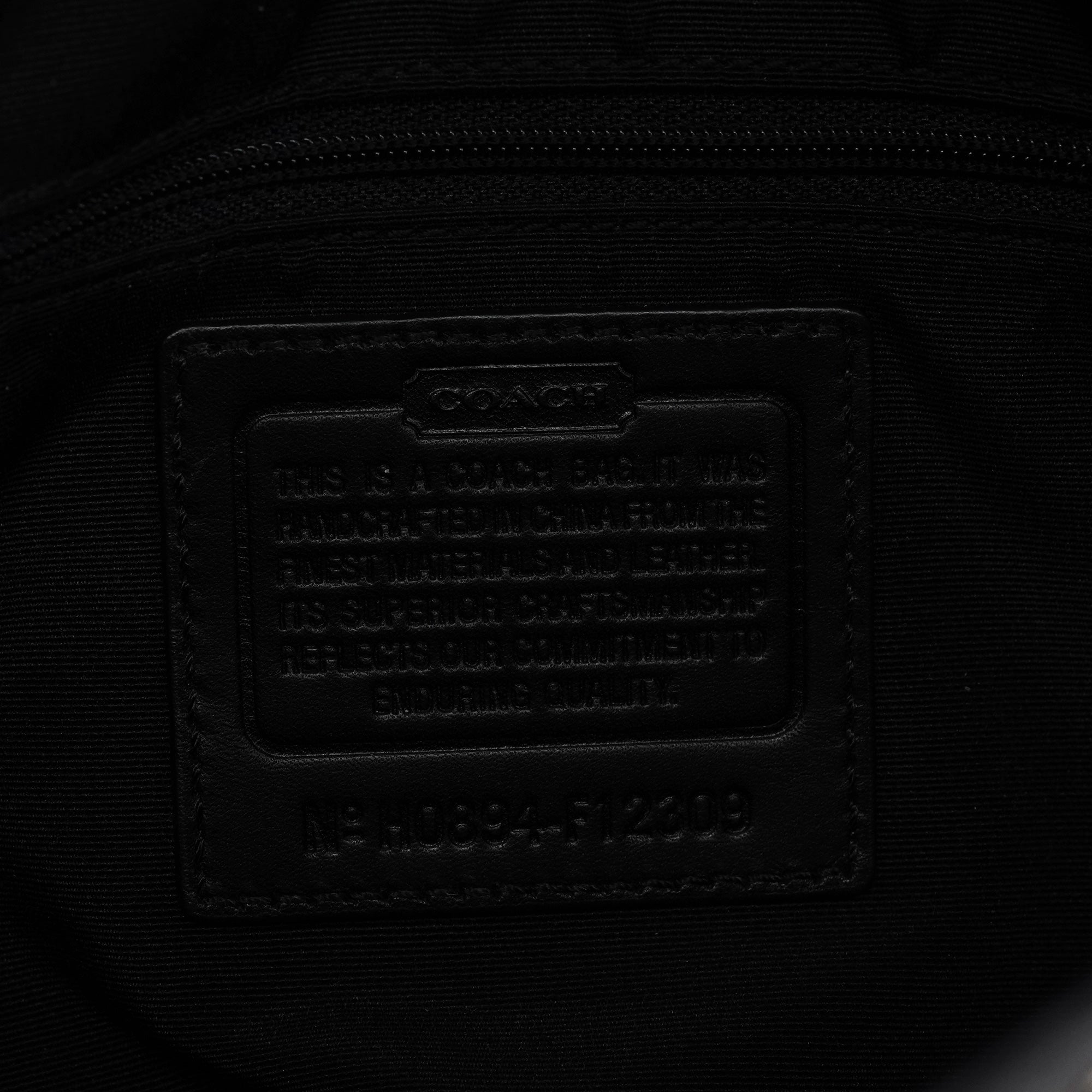 Coach Sac porté épaule Soho en toile Signature grise et noire