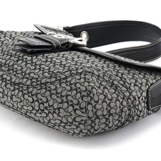 Coach Grey Black Signature Soho Shoulder Bag