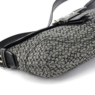 Coach Grey Black Signature Soho Shoulder Bag