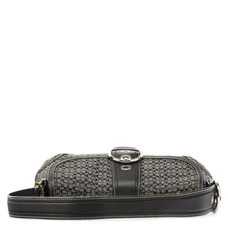 Coach Grey Black Signature Soho Shoulder Bag