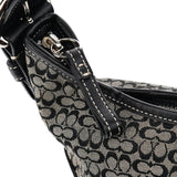 Coach Grey Black Signature Soho Shoulder Bag