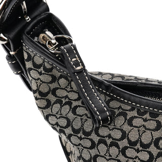 Coach Grey Black Signature Soho Shoulder Bag