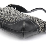 Coach Grey Black Signature Soho Shoulder Bag