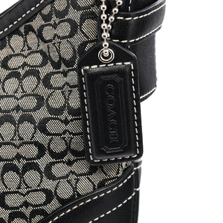 Coach Grey Black Signature Soho Shoulder Bag