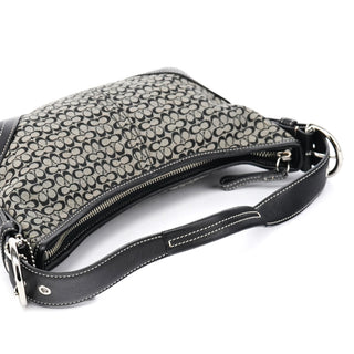 Coach Grey Black Signature Soho Shoulder Bag