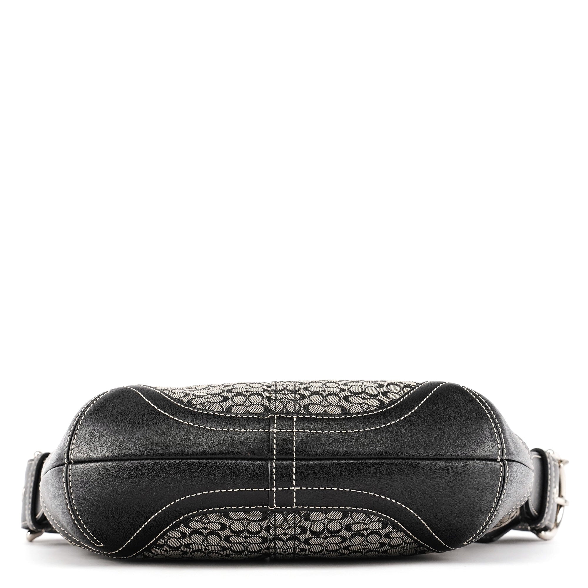 Coach Grey Black Signature Soho Shoulder Bag