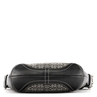 Coach Grey Black Signature Soho Shoulder Bag