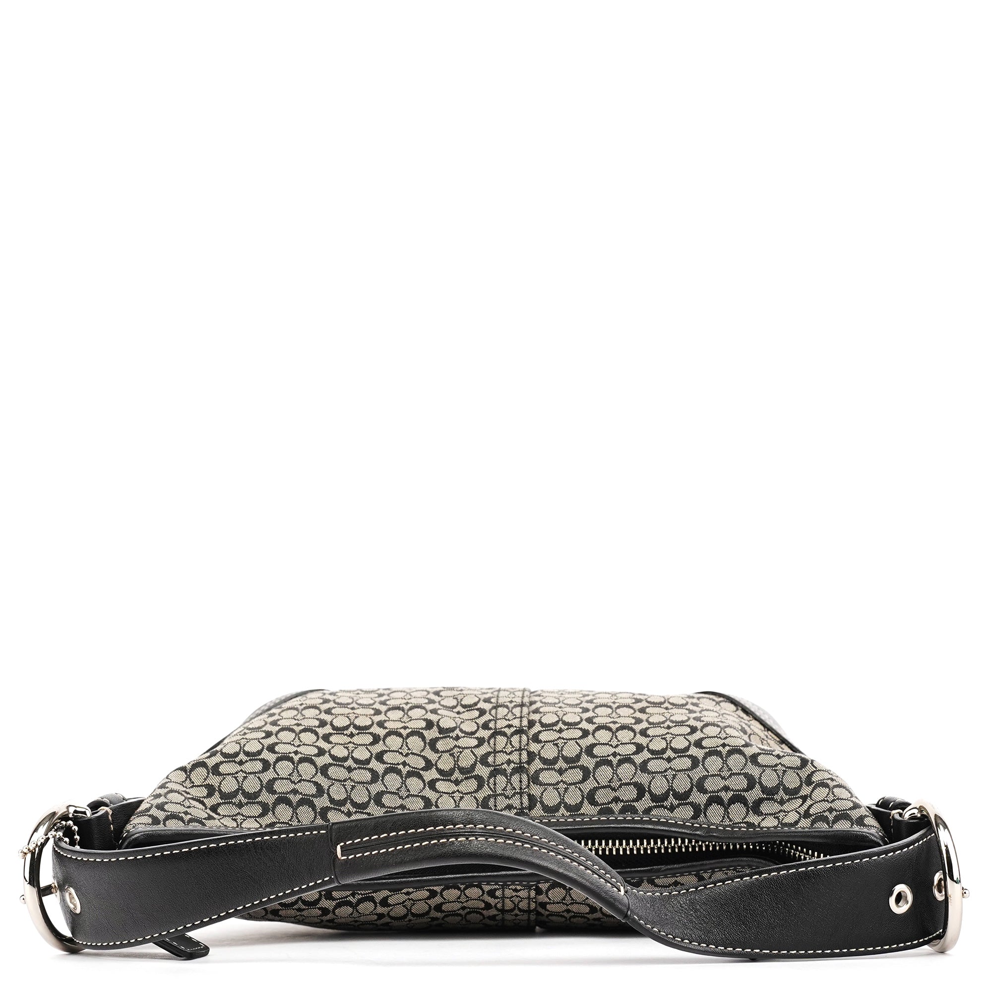Coach Grey Black Signature Soho Shoulder Bag
