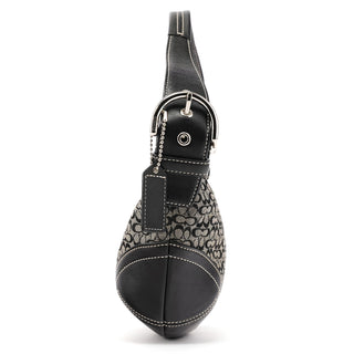 Coach Grey Black Signature Soho Shoulder Bag