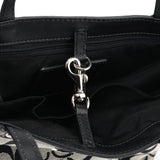 Coach Grey Black Signature Tote Bag