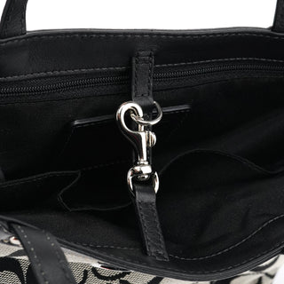 Coach Grey Black Signature Tote Bag