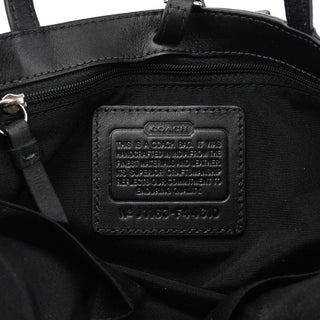 Coach Grey Black Signature Tote Bag