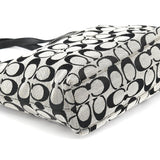 Coach Grey Black Signature Tote Bag