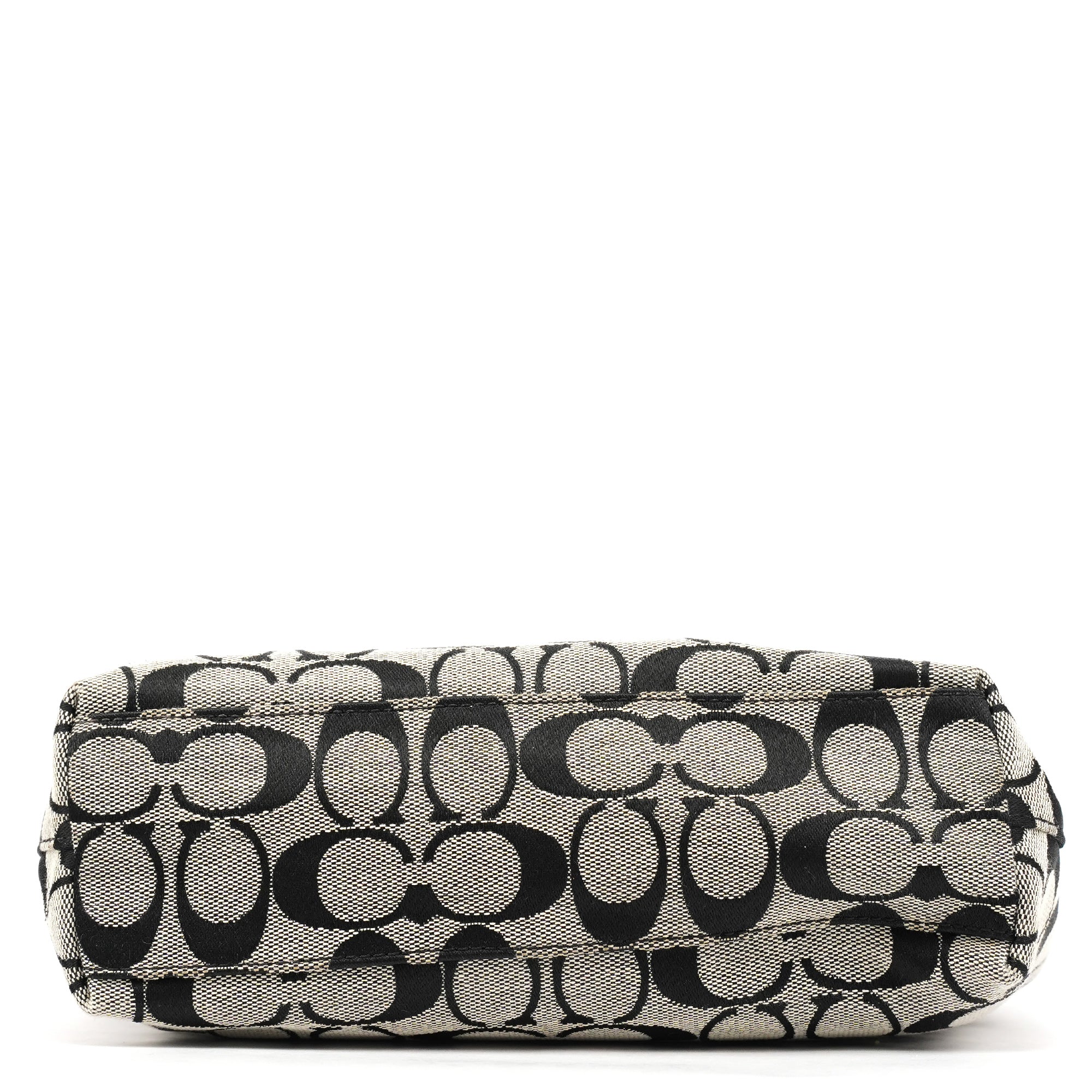 Coach Grey Black Signature Tote Bag