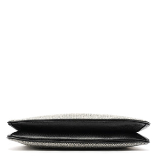 Coach Grey Herringbone Wool Shoulder Bag