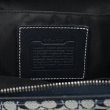 Coach Grey Navy Signature Canvas Tote Bag