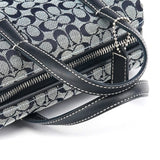 Coach Grey Navy Signature Canvas Tote Bag