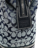 Coach Grey Navy Signature Canvas Tote Bag