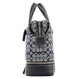 Coach Grey Navy Signature Canvas Tote Bag