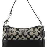 Coach Grey Signature C Demi Shoulder Bag