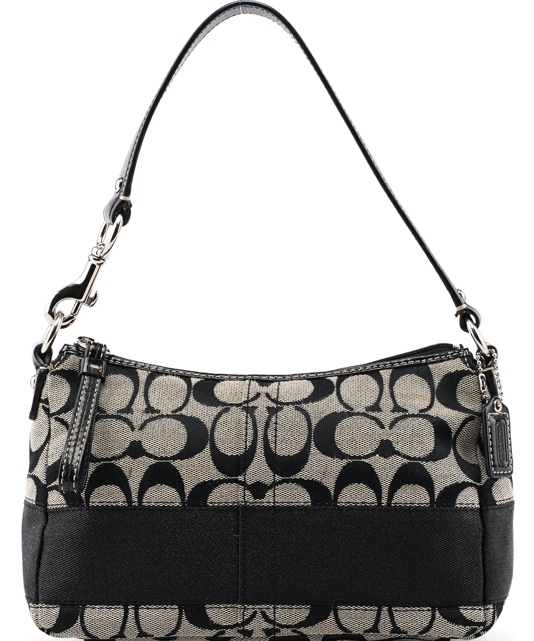 Coach Grey Signature C Demi Shoulder Bag