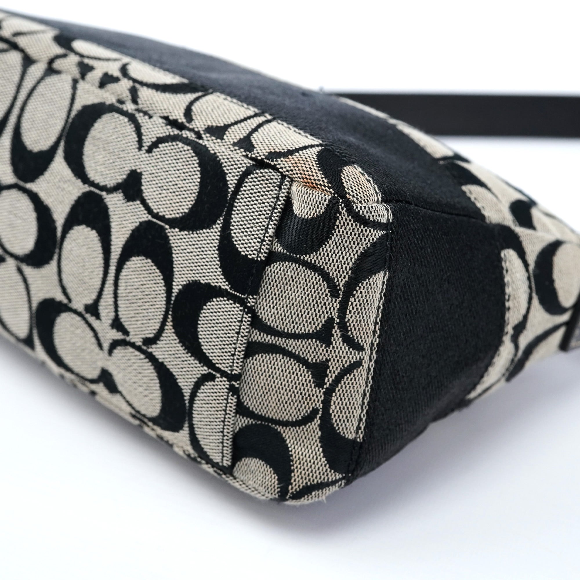 Coach Grey Signature C Demi Shoulder Bag