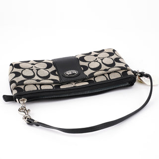 Coach Grey Signature C Mini Clutch Bag