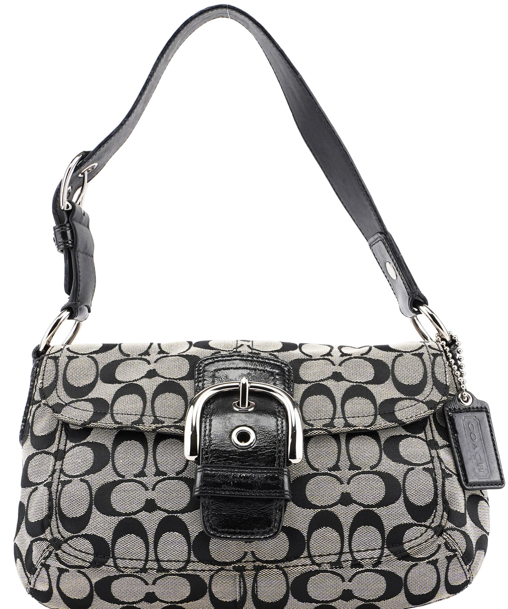 Coach Grey Signature C Soho Shoulder Bag
