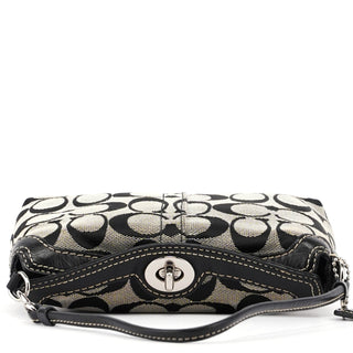 Coach Grey Signature C Turnlock Mini Hobo Bag