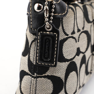 Coach Grey Signature C Turnlock Mini Hobo Bag