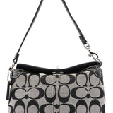 Coach Grey Signature C Turnlock Mini Hobo Bag
