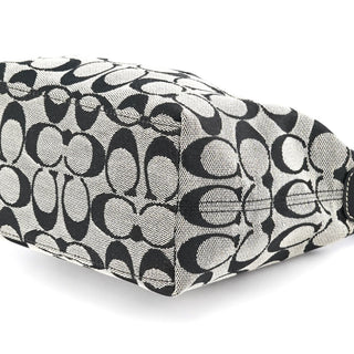 Coach Grey Signature Canvas Mini Hobo Bag