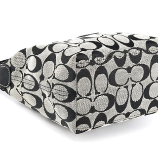 Coach Grey Signature Canvas Mini Hobo Bag
