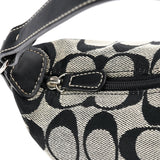 Coach Grey Signature Canvas Mini Hobo Bag