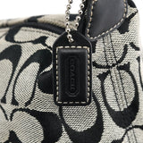Coach Grey Signature Canvas Mini Hobo Bag