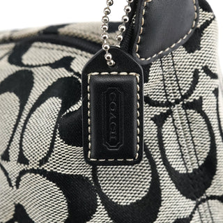Coach Grey Signature Canvas Mini Hobo Bag