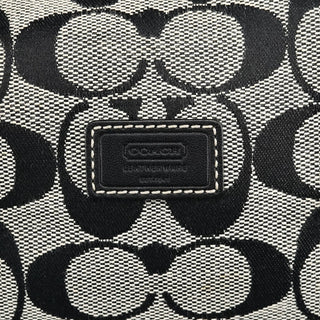 Coach Grey Signature Canvas Mini Hobo Bag