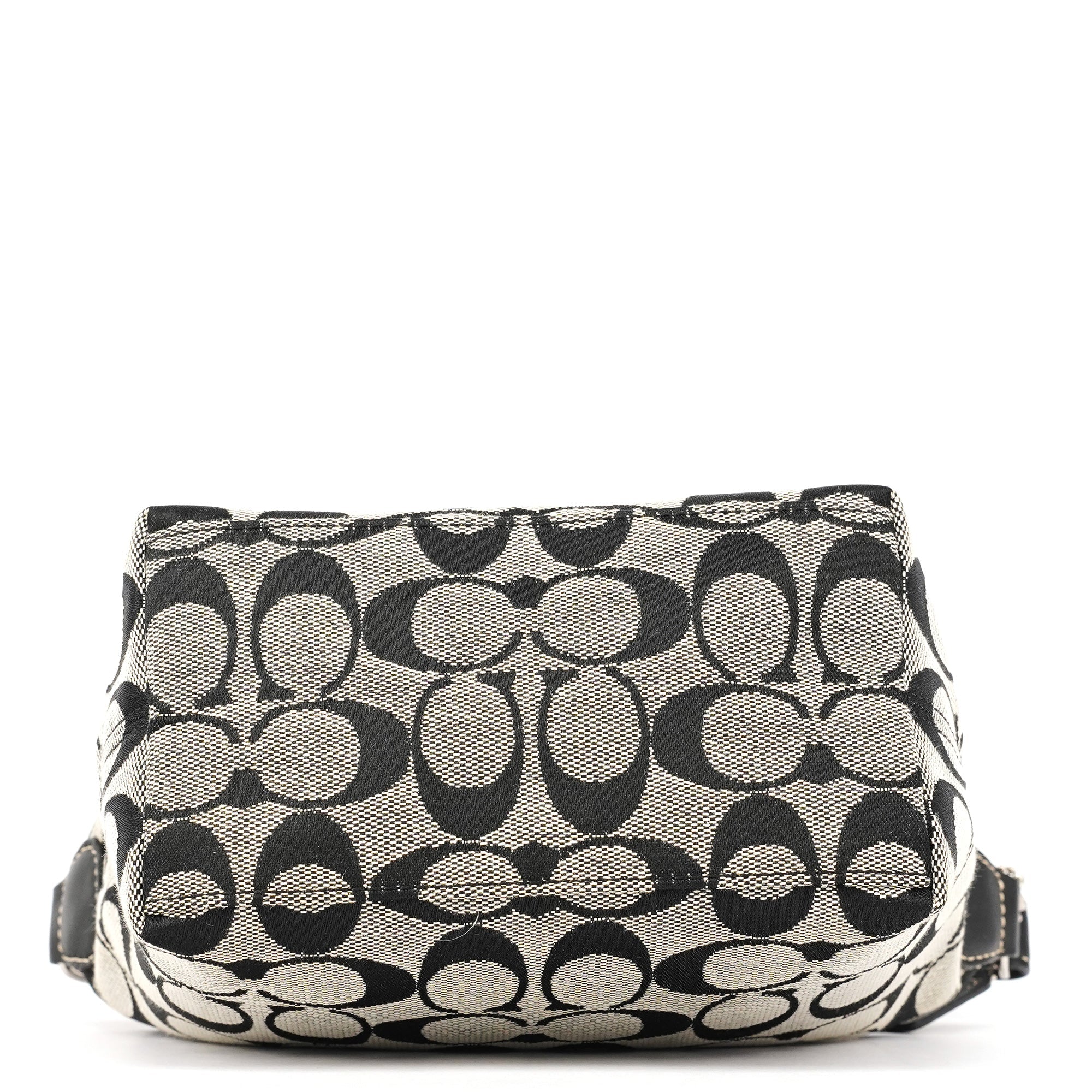 Coach Grey Signature Canvas Mini Hobo Bag