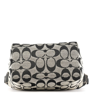 Coach Grey Signature Canvas Mini Hobo Bag