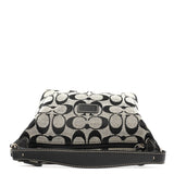 Coach Grey Signature Canvas Mini Hobo Bag