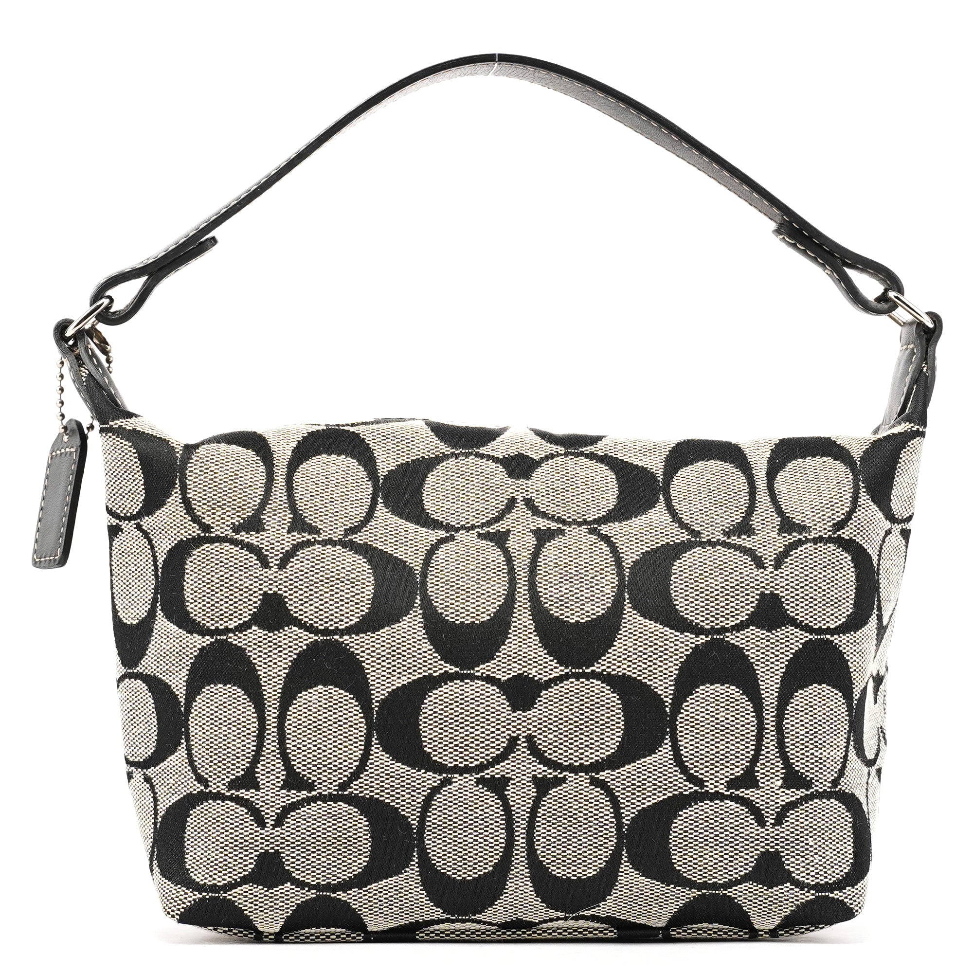 Coach Grey Signature Canvas Mini Hobo Bag